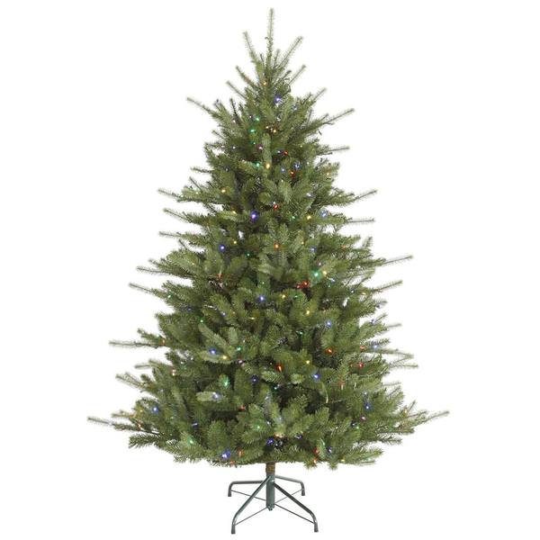 7.5' x 63" Artificial Colorado Spruce 720 Multi-Color Wide Angle LED Lights