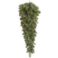 Vickerman 36" x 14" Artificial Colorado Spruce Teardrop 40 Warm White Wide Angle LED Lights