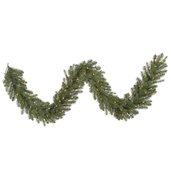 9' x 14" Artificial Colorado Spruce Garland 80 Multi Color Wide Angle LED Lights