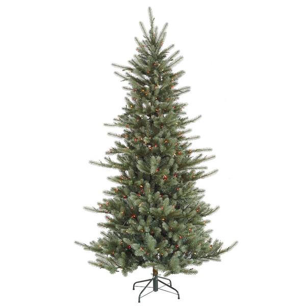 6.5' x 50" Artificial Medium Colorado Blue Spruce 500 Multi-Color Lights