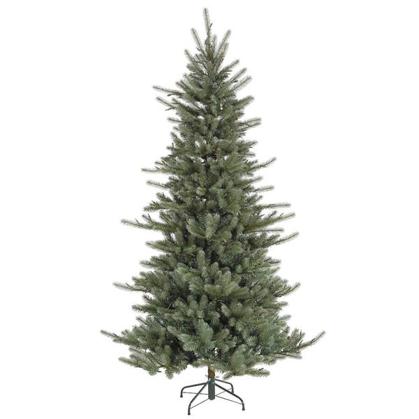 7.5' x 54" Artificial Medium Colorado Blue Spruce