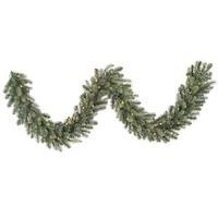 Vickerman 9' x 14" Artificial Colorado Blue Spruce Garland 80 Warm White Wide Angle LED Lights