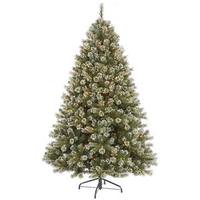 Vickerman 3' x 30" Artificial Frosted Cashmere Pine 100 Clear Lights