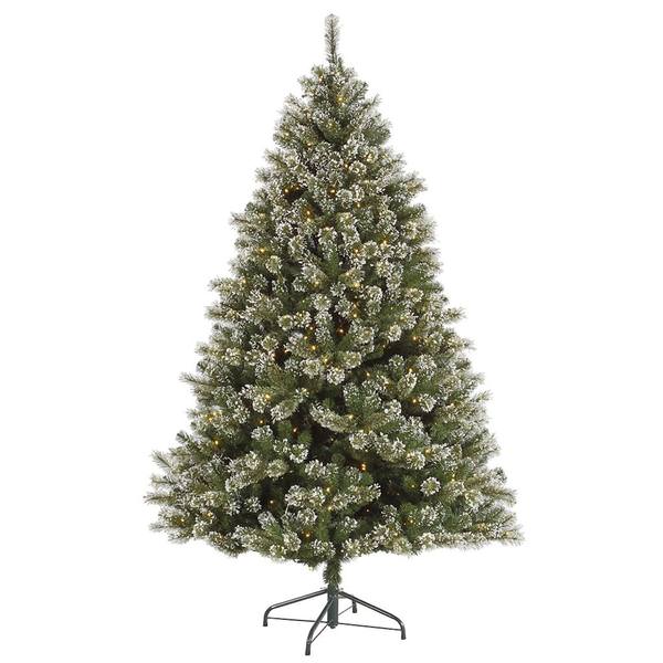 3' x 30" Artificial Frosted Cashmere 80 Warm White Wide Angle LED Lights
