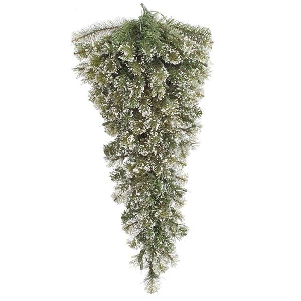 36" x 14" Artificial Frosted Cashmere Teardrop