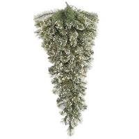Vickerman 36" x 14" Artificial Frosted Cashmere Teardrop