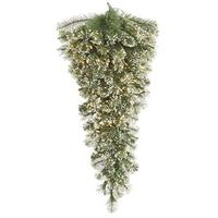 Vickerman 36" x 14" Artificial Frosted Cashmere Teardrop 50 Clear Lights