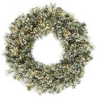 Vickerman 24" Artificial Frosted Cashmere 35 Clear DuraLit Miniature Lights