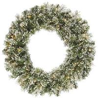 Vickerman 36" Artificial Frosted Cashmere 120 Clear DuraLit Miniature Lights