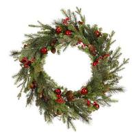 Vickerman 24" Artificial Mixed Red Berry-Ball