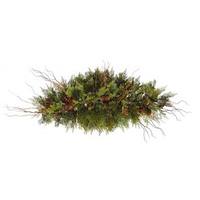 Vickerman 32" Artificial Cedar Twig Pine Cone Swag