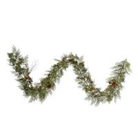 Vickerman 9' x 12" Artificial Cedar Twig Cone Garland