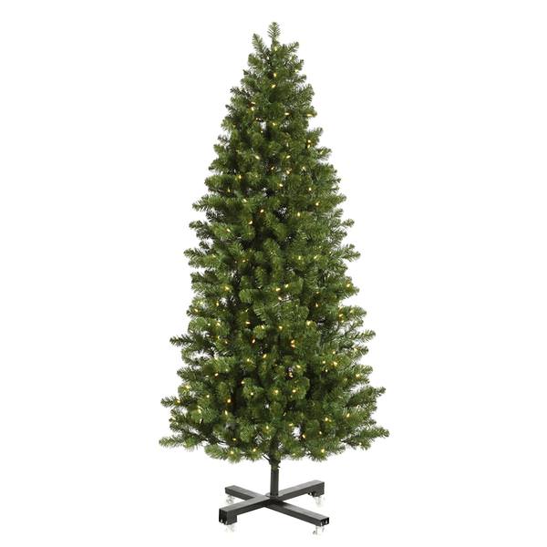 7.5' x 45" Artificial Slim Grand Teton 650 Clear Lights