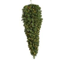 Vickerman 36" Artificial Grand Teton Teardrop 50 Clear Miniature Lights