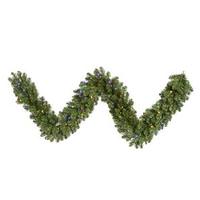 Vickerman 9' x 14" Artificial Grand Teton Garland 100 Multi-Color Wide Angle LED Lights
