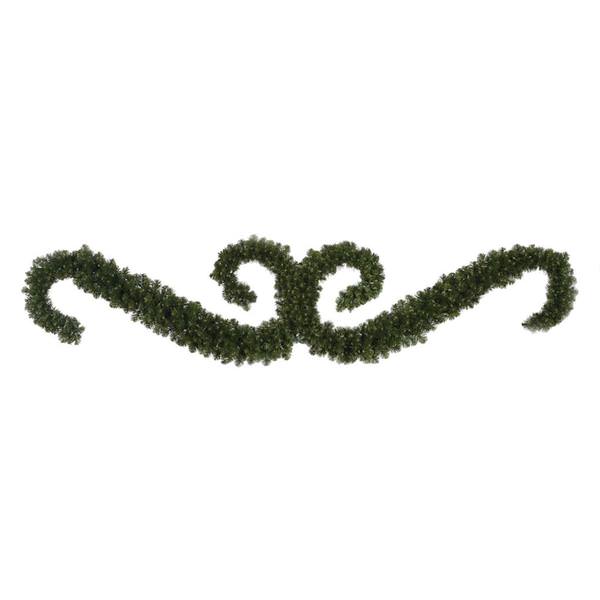 9' Artificial Teton Double "S" Festoon