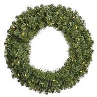 Vickerman 48" Artificial Grand Teton Wreath 200 Clear Miniature Lights