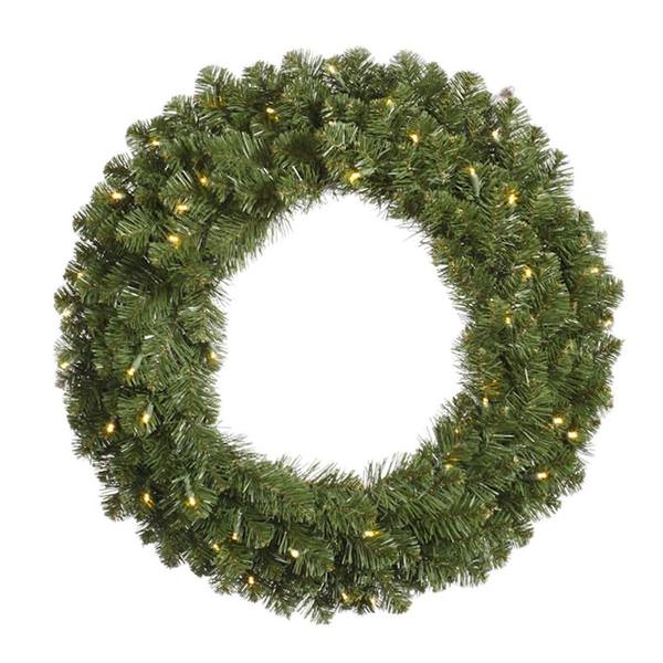 36" Artificial Grand Teton Double Sided 200 Warm White Wide Angle LED Lights