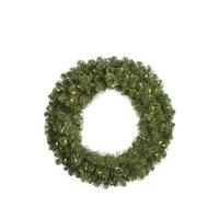 Vickerman 48" Artificial Grand Teton Double Sided Wreath 400 Warm White LED Lights