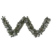 Vickerman 6' Artificial Flocked Needle Mixed Pine Swag Garland 35 Clear Lights