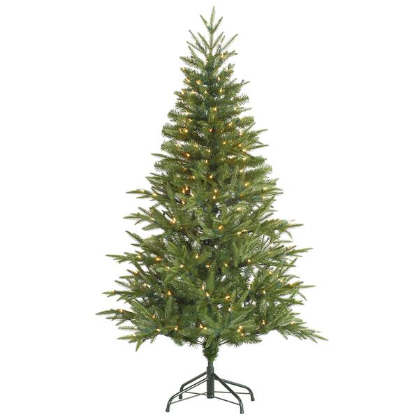 6' x 44" Artificial Mixed Fir 350 Clear Lights