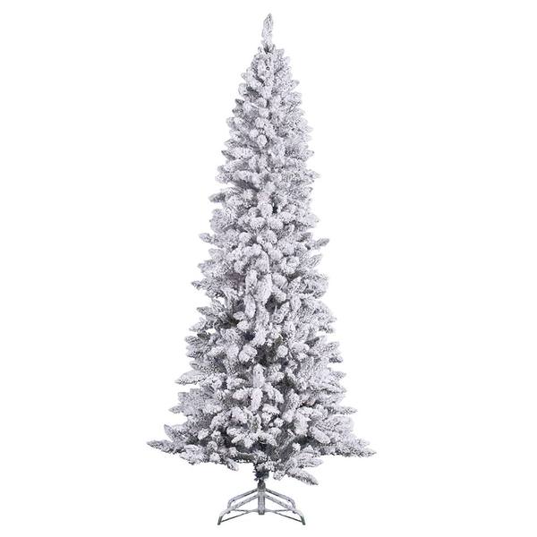 7' x 36" Artificial Flocked Pencil Pine