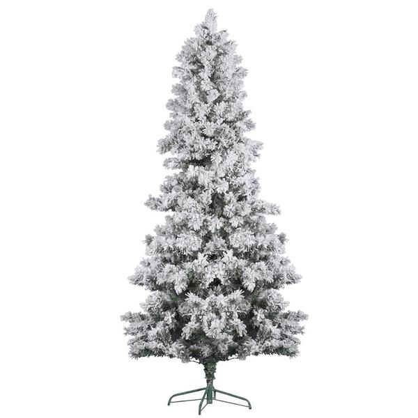 9' x 62" Artificial Flocked White Pine