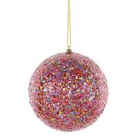 Vickerman 6" Multi-Color Sequin-Glitter Ball Ornament