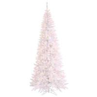 Vickerman 6.5' x 34" White Slim Fir 400 Clear Lights