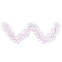 Vickerman 9' x 14" Artificial White Fir Garland 100 Clear Lights