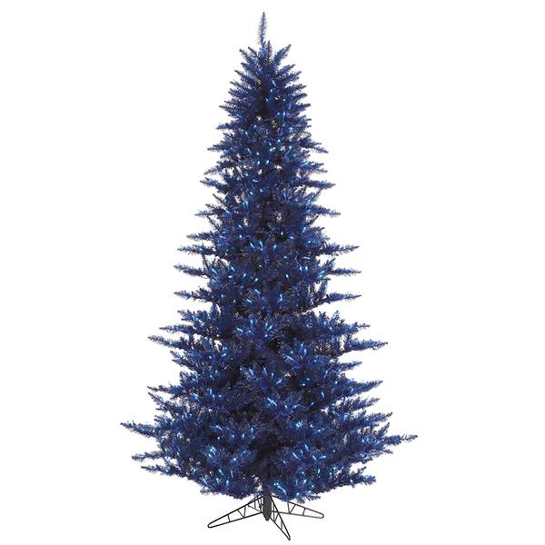 9' x 64" Dark Blue Fir 1,000 Blue Lights