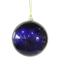 Vickerman 4" Sea Blue Candy Finish Ball Ornament (4 pack)