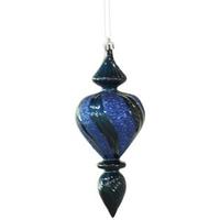 Vickerman 7" Sea Blue Candy Finish Finial Ornament (3 pack)