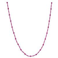 Vickerman 9' Cerise Shiny Faceted Ball Garland Ornament