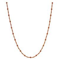 Vickerman 9' Burnished Orange Shiny Faceted Ball Garland Ornament