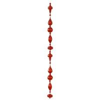 Vickerman 6' Red Shiny Glitter Ornament Drop