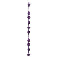 Vickerman 6' Purple Shiny Glitter Ornament Drop