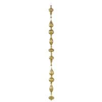 Vickerman 6' Antique Gold Shiny Glitter Ornament Drop