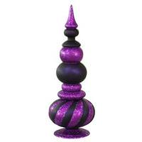 Vickerman 32" Purple Matte Glitter Finial Tree Ornament