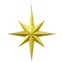 Vickerman 23.5" Gold Foil Candy Finish 8 Point Star Ornament