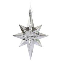 Vickerman 12" Silver Bethlehem Star Ornament (2 pack)