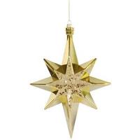 Vickerman 12" Gold Bethlehem Star Ornament (2 pack)
