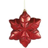 Vickerman 8" Burgundy Snowflake Ornament (2 pack)