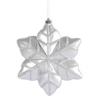 Vickerman 8" Silver Snowflake Ornament (2 pack)
