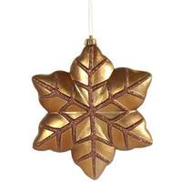 Vickerman 8" Mocha Snowflake Ornament (2 pack)