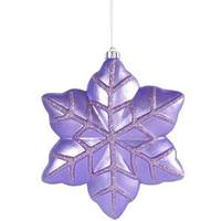 Vickerman 8" Lavender Snowflake Ornament (2 pack)
