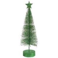 Vickerman 12" Green Glitter Sisal Tree with Star (2 pack)