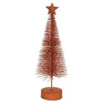 Vickerman 12" Copper Glitter Sisal Tree with Star (2 pack)