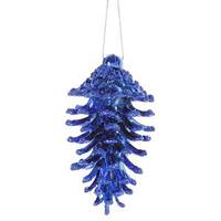 Vickerman 3.5" Blue Pine Cone Ornament (6 pack)