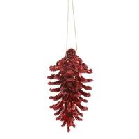 Vickerman 3.5" Burgundy Pine Cone Ornament (6 pack)